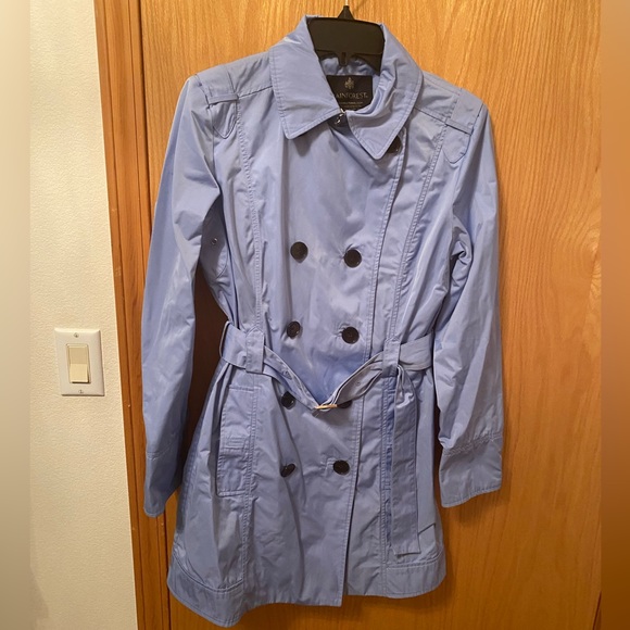 RAINFOREST Jackets & Blazers - Rainforest size small packable light blue rain trench coat